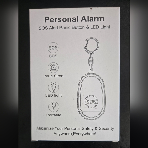 3/$20 Purple Personal Alarm with Keychain NWT - Picture 2 of 4